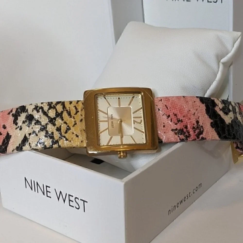 NINE WEST WATCH GOLD PINK
